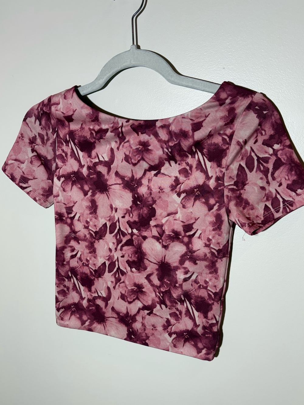 Urban Heritage Pink Floral Crop Top Small Coquette Fairy Y2K Cottagecore